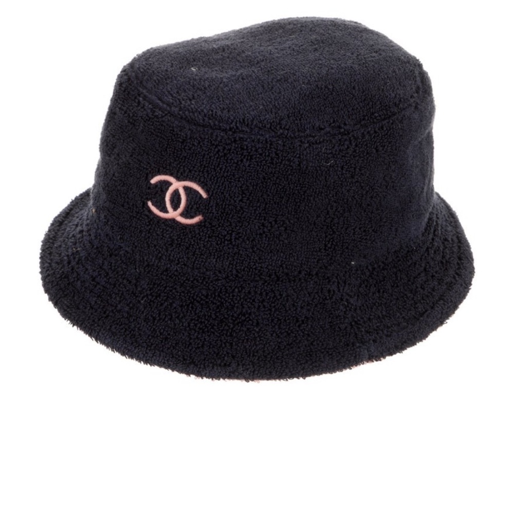 Chanel navy blue and Pink Bucket Hat